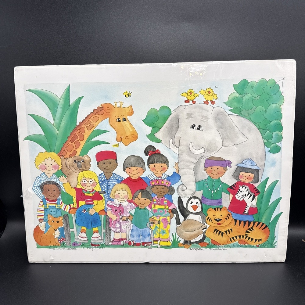 Limited Ed Signed Print Teresa Walsh 1990 Peaceable Kingdom 653/3000